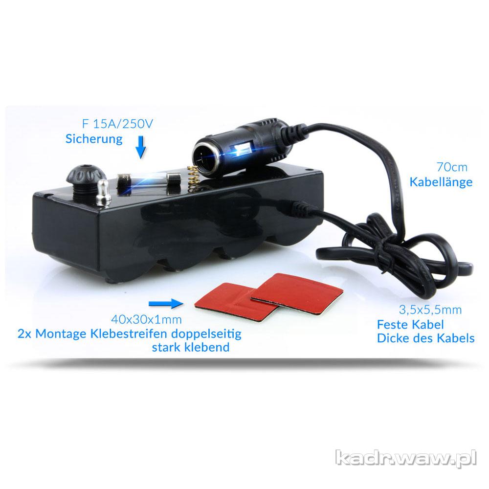 Rozgałęziacz Gniazda Zapalniczki - Pakiet 16 Zdjęć do E-Commerce