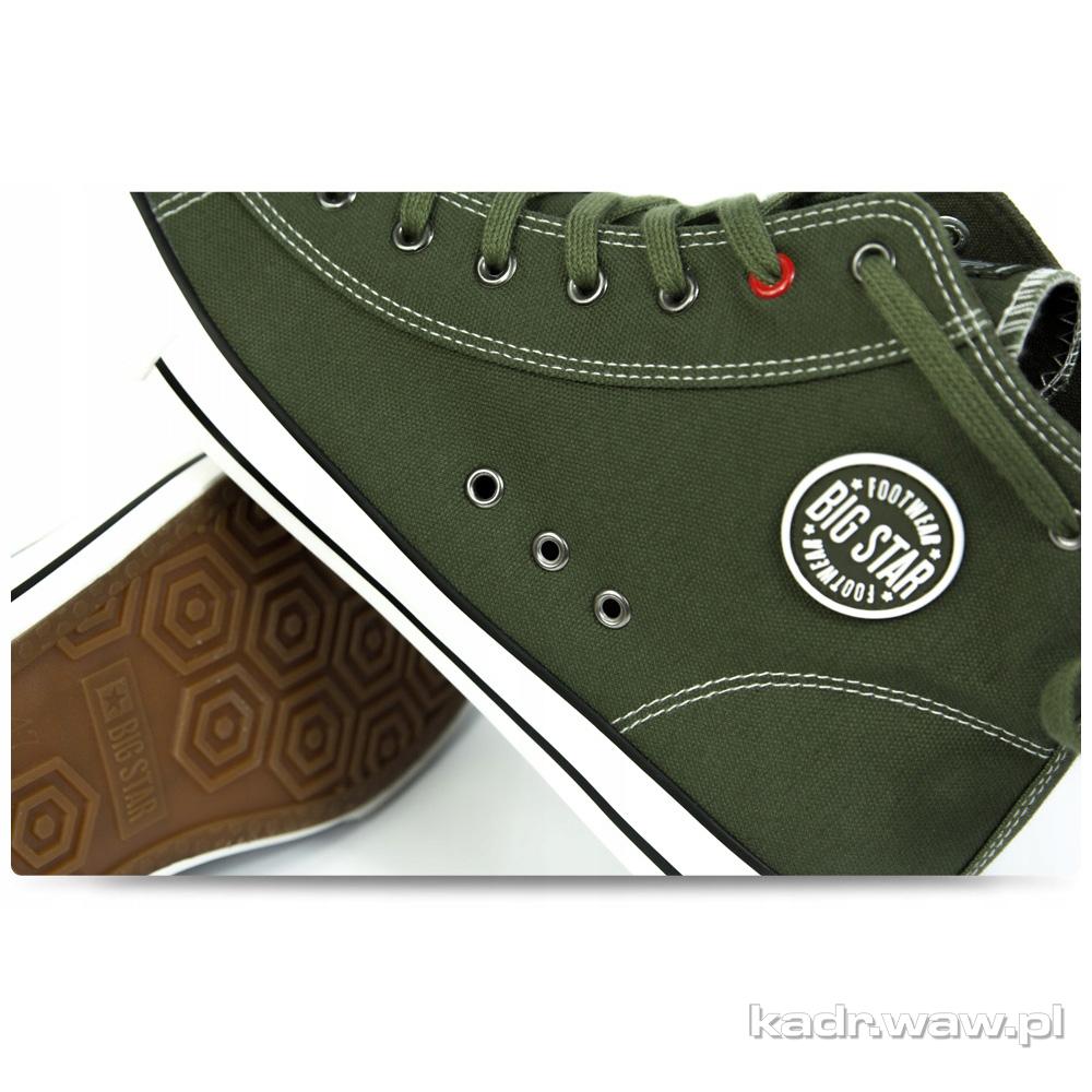 Trampki Męskie BIG STAR Zielone KHAKI