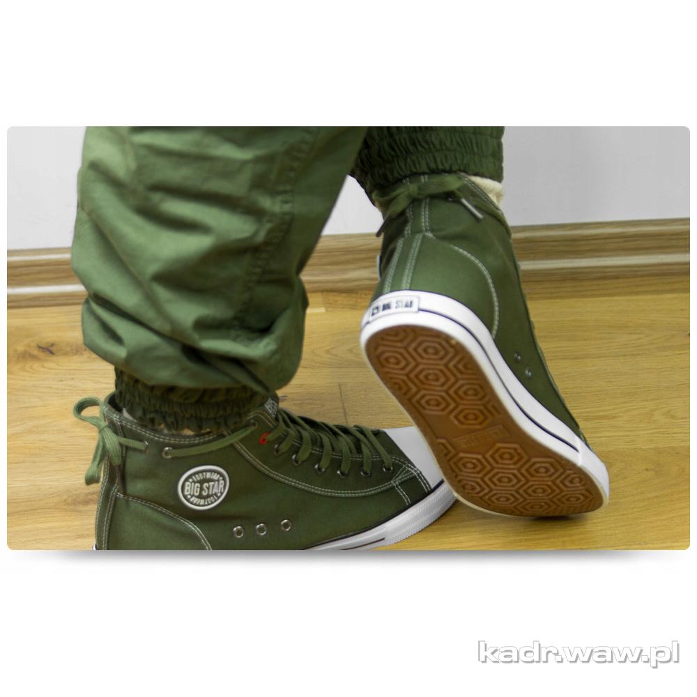 Trampki Męskie BIG STAR Zielone KHAKI
