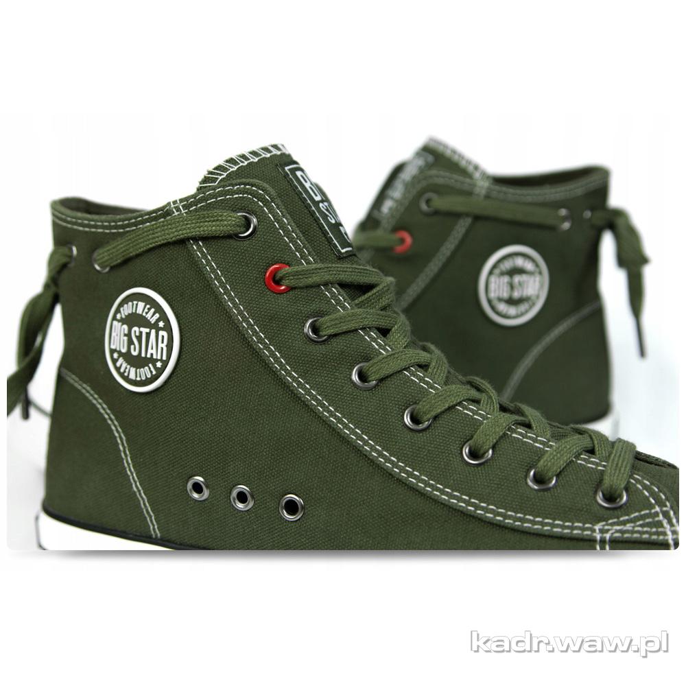Trampki Męskie BIG STAR Zielone KHAKI