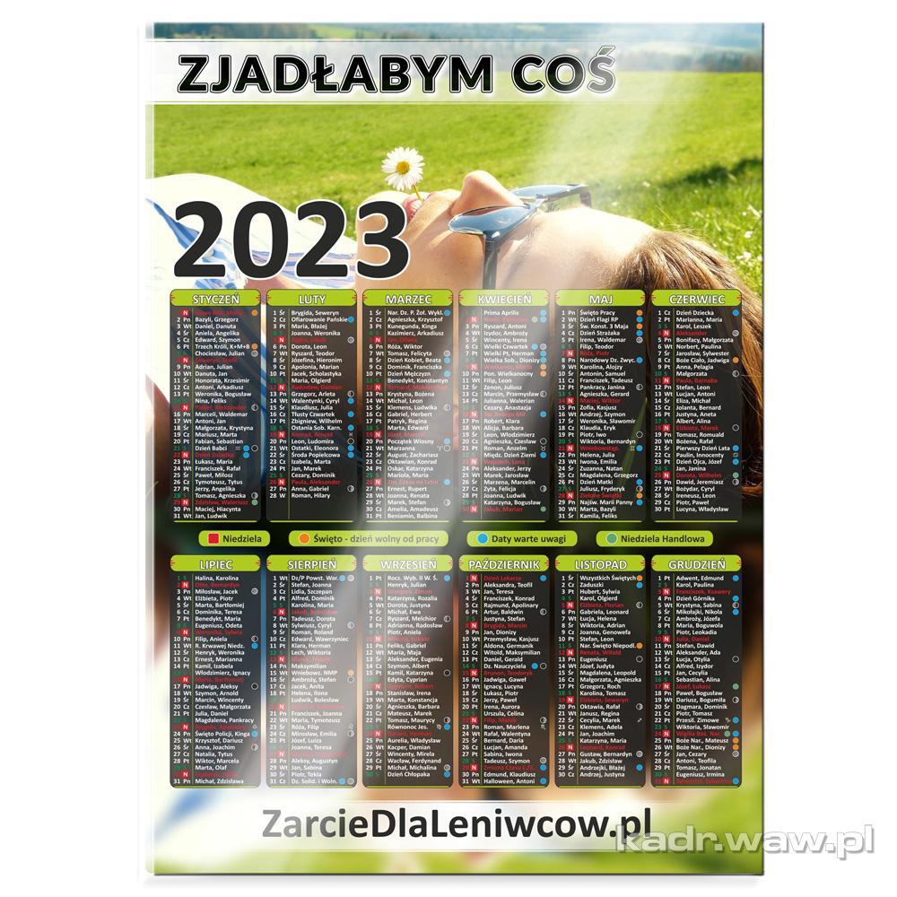 Kalendarze Ścienne PIONOWE A4-A0