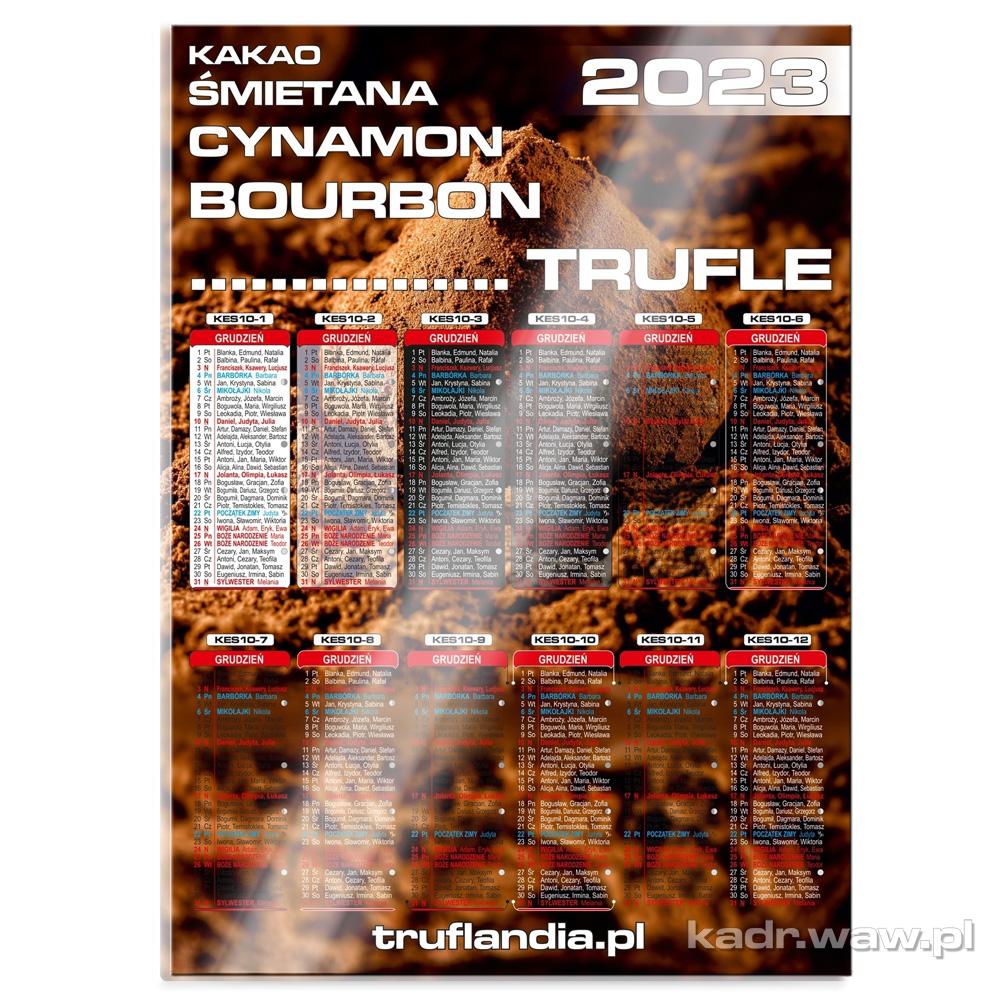 Kalendarze Ścienne PIONOWE A4-A0