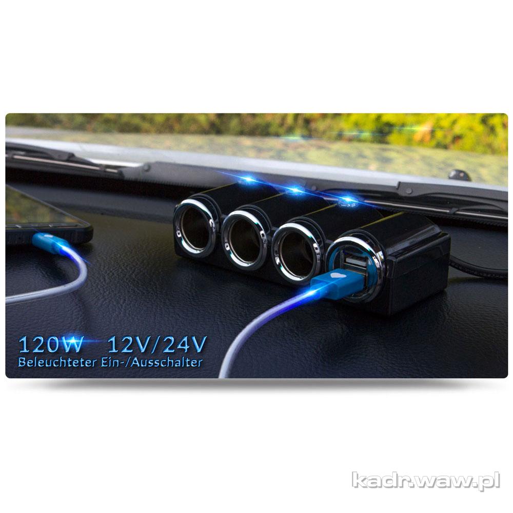 Rozgałęziacz Gniazda Zapalniczki - Pakiet 16 Zdjęć do E-Commerce